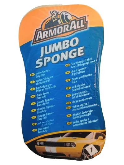 Armor All Jumbo Schwamm Autoschwamm Easy Grip Autowäsche Gelb