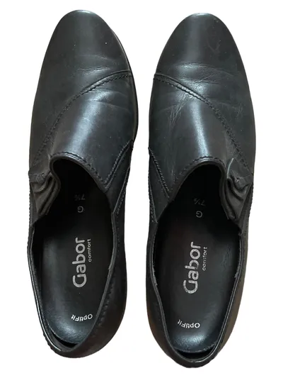 Gabor Damen Slipper Schwarz Gr. 41 Klassisch Bequem OptiFit