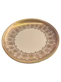 Eschenbach Optik W620 Unterteller Porzellan Gold Floral 12 cm 1