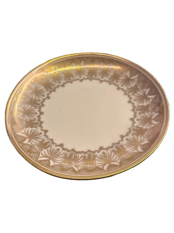 Eschenbach Optik W620 Unterteller Porzellan Gold Floral 12 cm 1