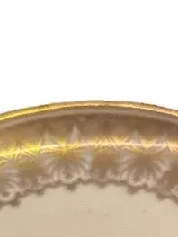 Eschenbach Optik W620 Unterteller Porzellan Gold Floral 12 cm 3
