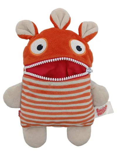 Sorgenfresser Biff Kuscheltier Monster Plüschtier Orange 20 cm