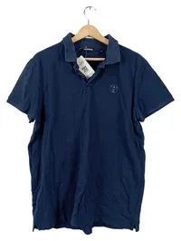 CHIEMSEE Herren Poloshirt Blau Gr. L Baumwolle Casual Logo 1