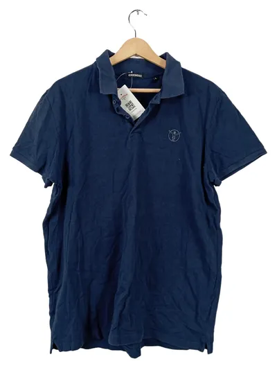 CHIEMSEE Herren Poloshirt Blau Gr. L Baumwolle Casual Logo