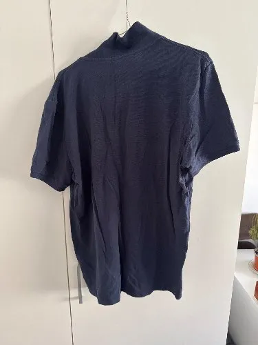 CHIEMSEE Herren Poloshirt Blau Gr. L Baumwolle Casual Logo