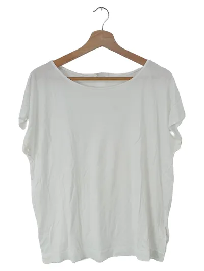 DRYKORN Damen T-Shirt Basic Weiß Gr. 42 XL Kurzarm Top