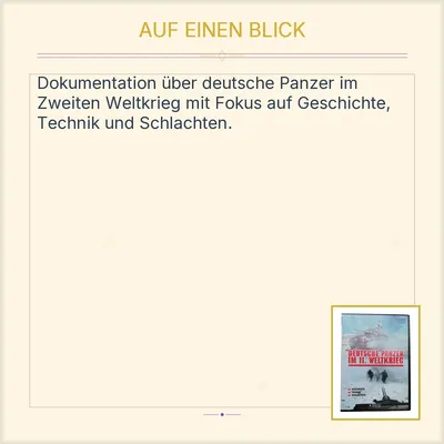 Deutsche Panzer im II. Weltkrieg DVD Atlas Verlag Dokumentation Geschichte