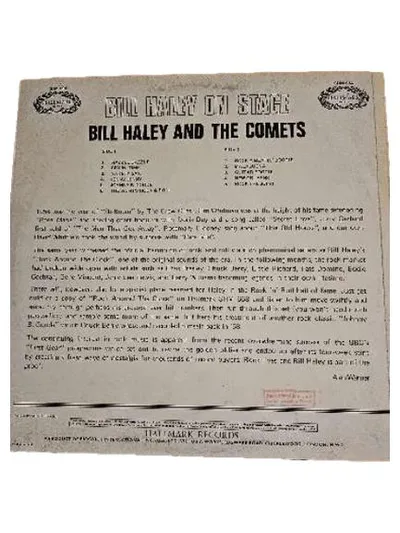 Bill Haley On Stage - Bill Haley And The Comets Vinyl LP Hallmark