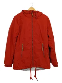 Blue Flame Damen Outdoorjacke Rot L Kapuze Reißverschluss Polyester 1