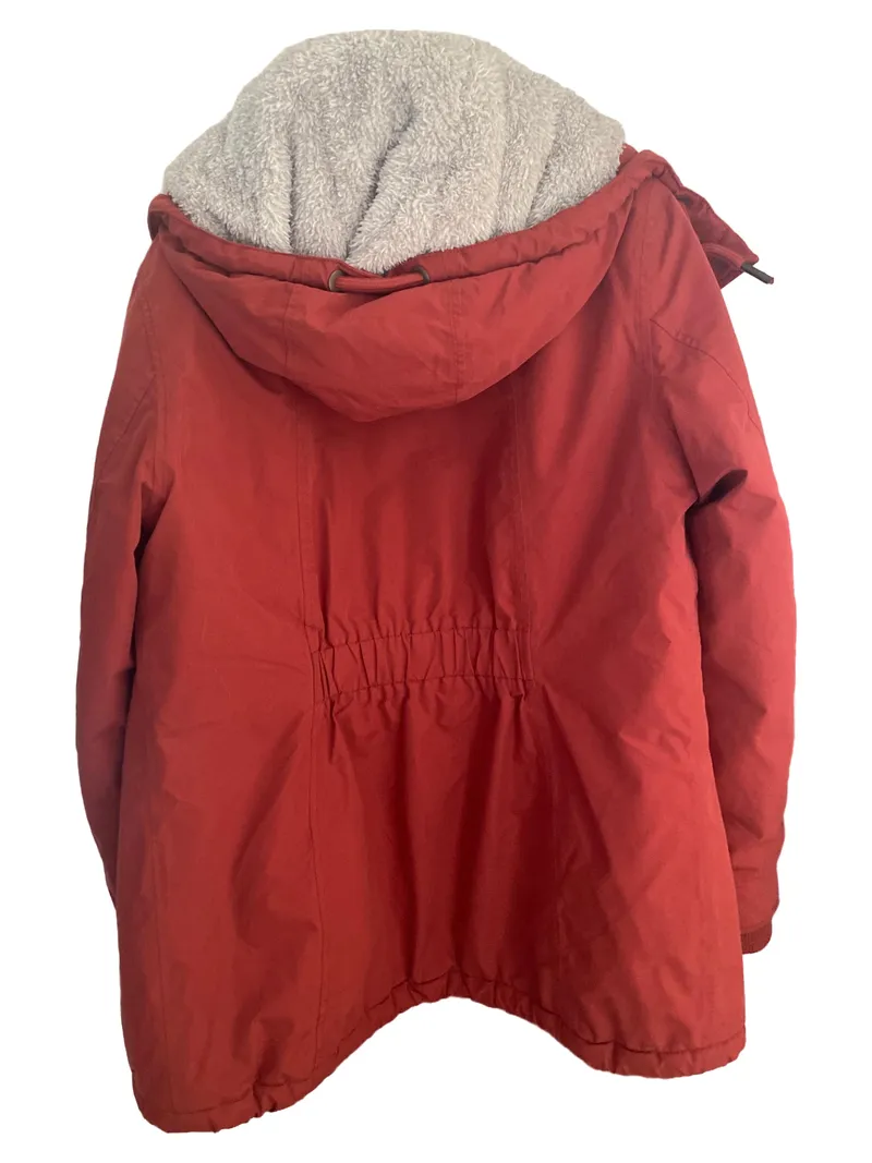 Blue Flame Damen Outdoorjacke Rot L Kapuze Reißverschluss Polyester 3