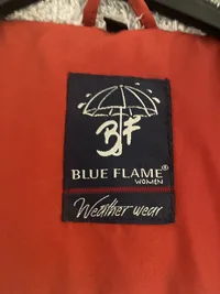Blue Flame Damen Outdoorjacke Rot L Kapuze Reißverschluss Polyester 8