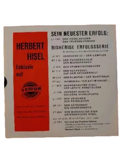 Tempo Herbert Hisel In Amerika Die Axt im Hause EP 7" Vinyl Schlager