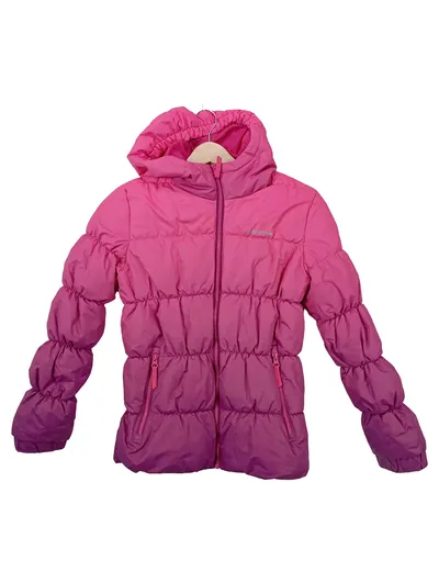 Icepeak Mädchen Steppjacke Gr. 152 Pink Ombré Winterjacke Kapuze