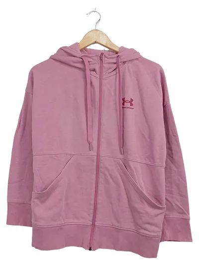 Under Armour Damen Sweatjacke Hoodie Rosa Gr. S Zip Kapuze Sport