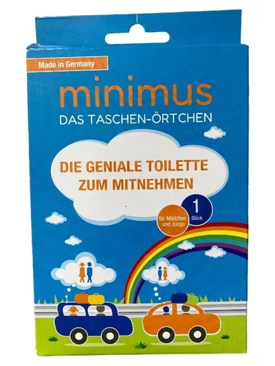 Minimus Das Taschen-Örtchen WC Sitz Kinder Reise Toilette Mehrfarbig Kunststoff