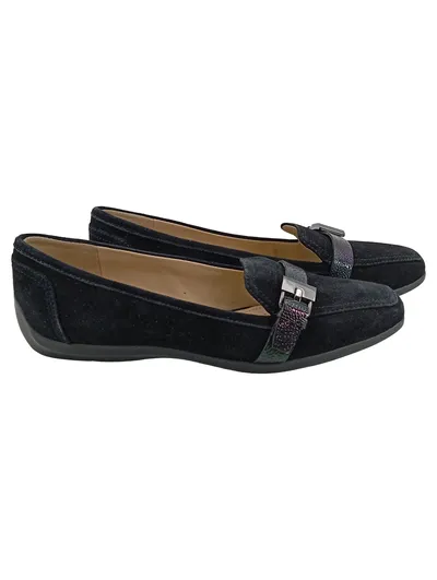 Geox Ballerinas Damen Gr. 36 Schwarz Klassisch Slipper