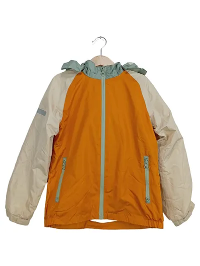 impidimpi Kinder Regenjacke Outdoor Gr. 128 Orange Polyester Kapuze