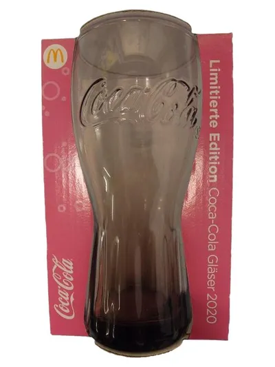 Coca-Cola Glas McDonald's 2020 Grau Limitierte Edition 300ml Sammelglas Neu