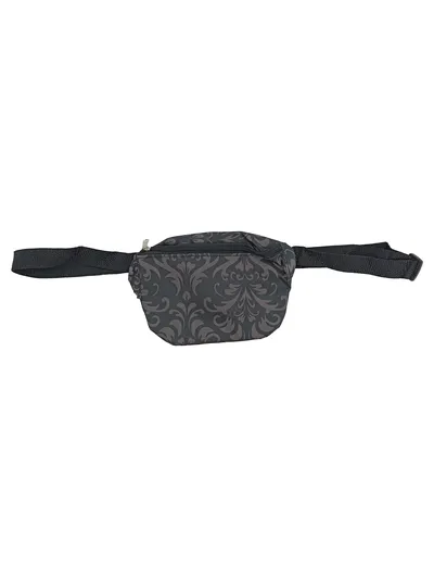 KANIA Gürteltasche Damen Schwarz Grafisches Muster Bauchtasche Freizeit