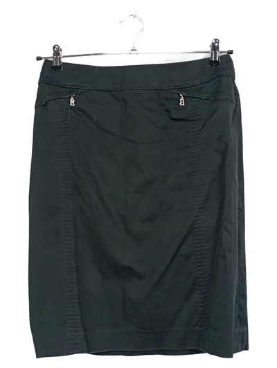 Bogner Bleistiftrock Damen Elegant Grün Baumwolle Gr. 38 Business Midirock