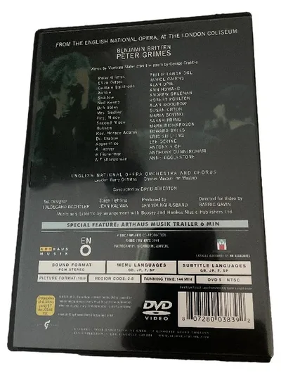 Arthaus Musik Peter Grimes DVD Britten English National Opera Klassik