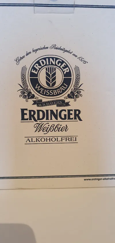 Erdinger Weißbier Glas Alkoholfrei 0,5L Weizenbierglas mit OVP