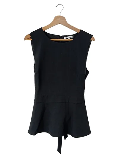 mint&berry Damen Top Shirt Gr. 40 L Schwarz Feminin Elegant