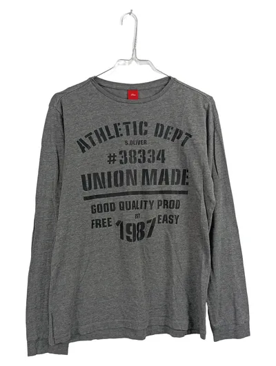 s.Oliver Langarmshirt Jungen Gr. 164 Grau Athletic Dept Sportlich