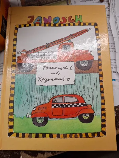 Janosch Feuerwehrund Regenauto Buch Hardcover Kindergeschichte Deutsch