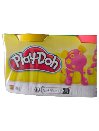 Play-Doh Knete 4er Pack 168g Kinder Spielknete Gelb Pink Türkis Rot