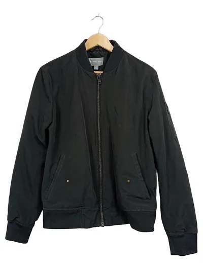 Michael Kors Bomberjacke Herren Gr. S Schwarz Polyester Urban Style