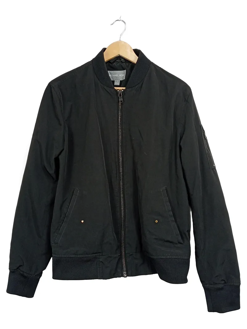 Michael Kors Bomberjacke Herren Gr. S Schwarz Polyester Urban Style 1