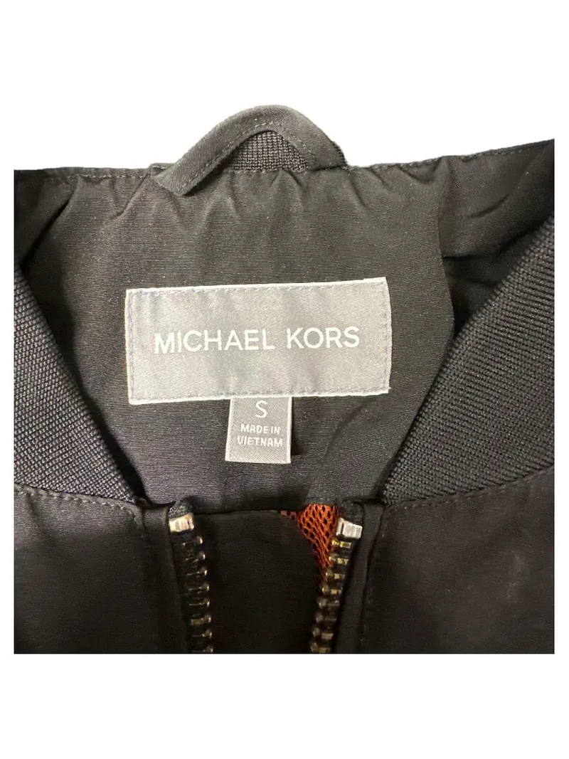 Michael Kors Bomberjacke Herren Gr. S Schwarz Polyester Urban Style 5