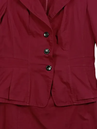 Betty Barclay Kostüm Damen Blazer Rock Set Uni Rot Business Gr. 36 S