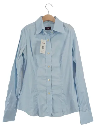U.S. Polo Assn. Damen Business Hemd Bluse Gr. 36/S Blau Baumwolle