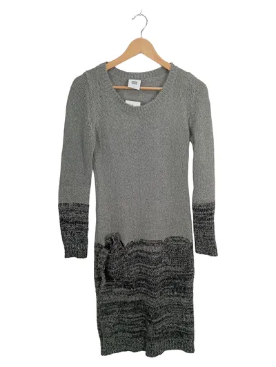 Mamalicious Strickkleid Damen Gr. S Grau Meliert Langarm Umstandskleid
