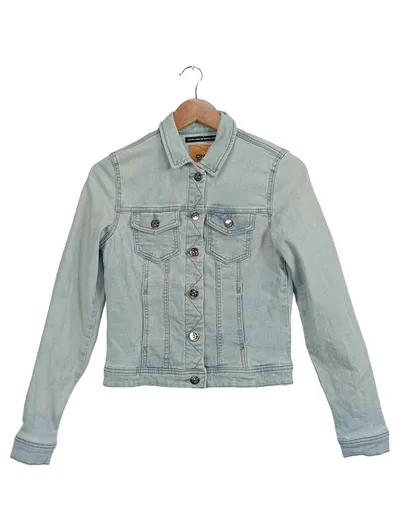 ONLY Damen Jeansjacke Gr. 34/XS Hellblau Denim Jacke Casual
