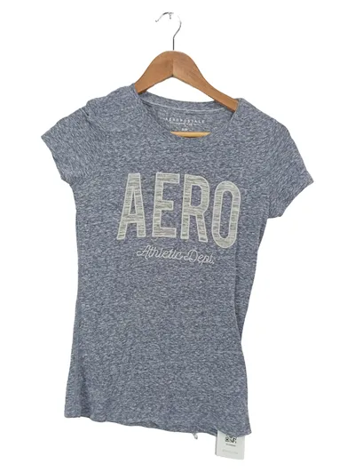Aéropostale Damen T-Shirt AERO Athletic Dept. Gr. S Grau Meliert