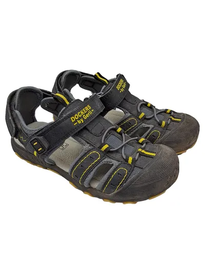Dockers by Gerli Outdoorsandalen Kinder Gr. 31 Grau Gelb Trekking