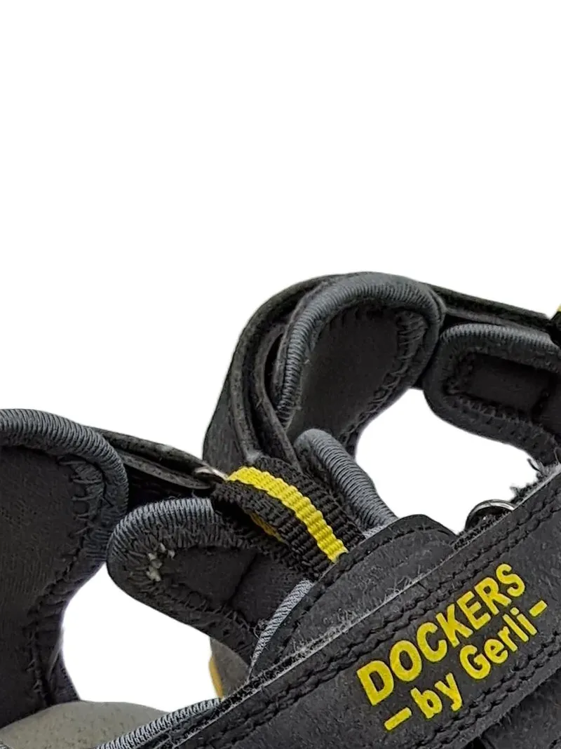 Dockers by Gerli Outdoorsandalen Kinder Gr. 31 Grau Gelb Trekking 4