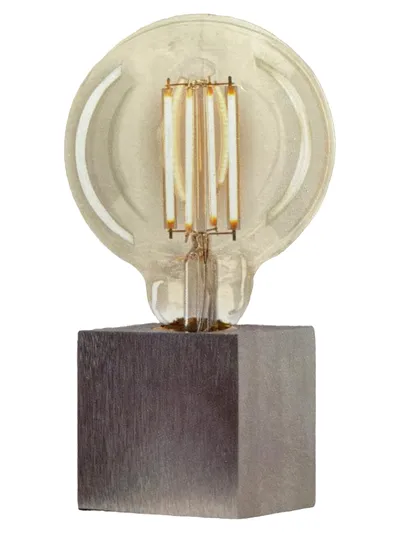 Sompex Tischleuchte Lampe Modern Silber Metall Glas 8cm