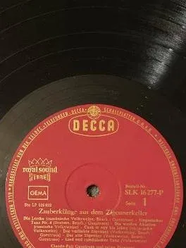 Decca Vinyl LP Zauberklänge aus dem Zigeunerkeller Claude-Paul Gairoard