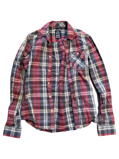Blue Ridge Herren Freizeithemd Kariert Langarm Baumwolle Gr. S