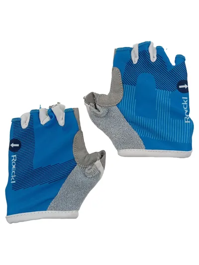 Roeckl Fahrradhandschuhe kurz Kinder Gr. 3 Blau Radhandschuhe