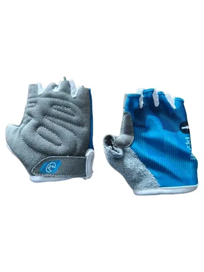 Roeckl Fahrradhandschuhe kurz Kinder Gr. 3 Blau Radhandschuhe