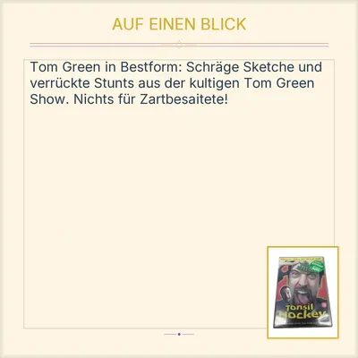 The Tom Green Show: Tonsil Hockey DVD Komödie FSK 16