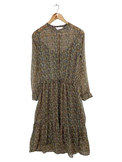 Neo Noir Kleid Damen XS Paisley Boho Maxikleid Mehrfarbig Langarm