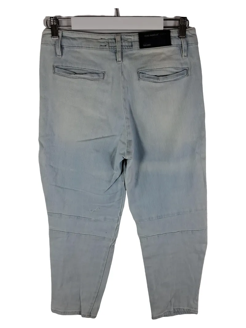 ELIAS RUMELIS Damen Jeans Slim Fit W26 Destroyed Look Hellblau 2