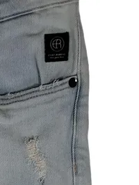 ELIAS RUMELIS Damen Jeans Slim Fit W26 Destroyed Look Hellblau 3