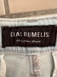 ELIAS RUMELIS Damen Jeans Slim Fit W26 Destroyed Look Hellblau 5
